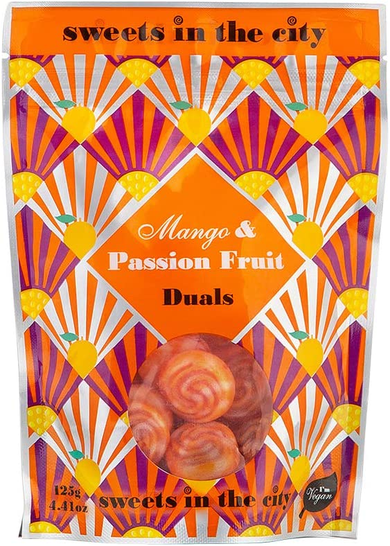 Sweets In The City Mango & Passionfruit Duals 125g RRP 2.75 CLEARANCE XL 99p